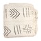 The Bead Chest White Bogolan Mali Mud Cloth - Handmade African Textile from West Africa - 40x64 Inches - Ideal for Home Decor, Boho Throw Blanket, Upholstery, or Crafts